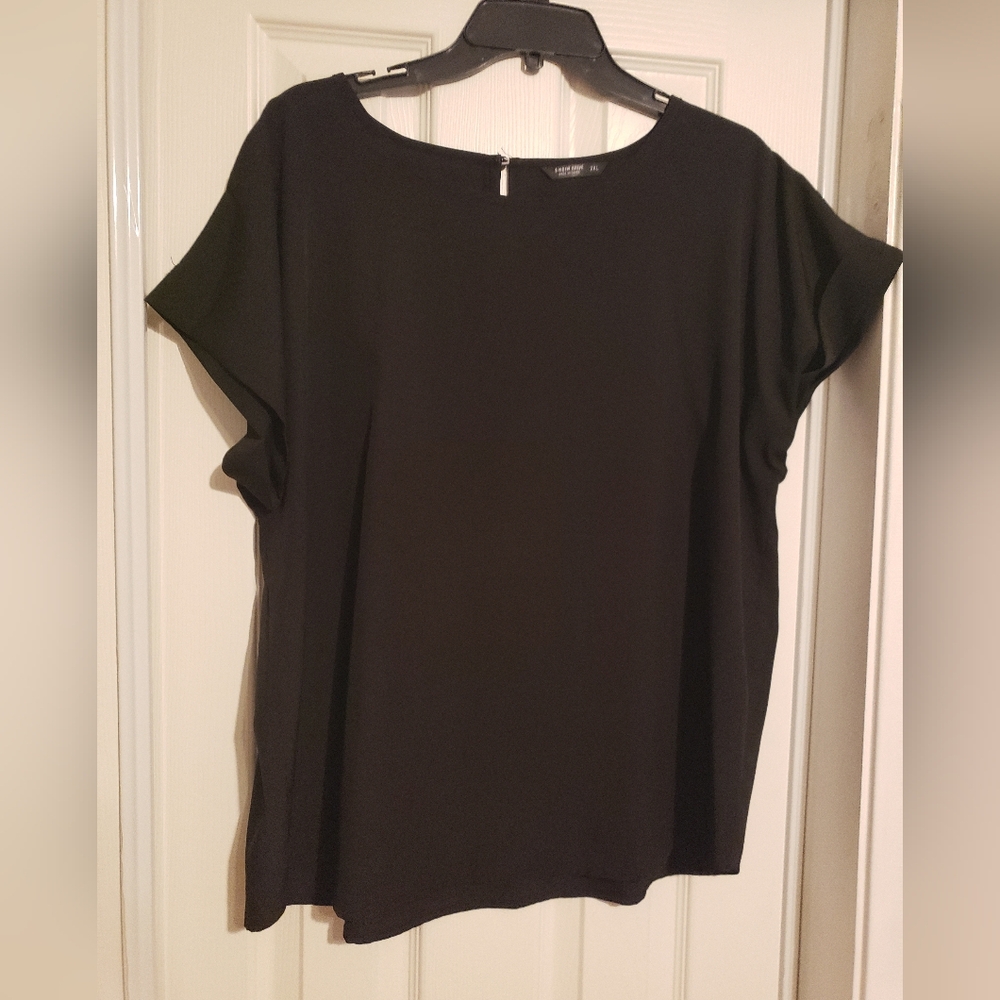 SHEIN Elegant Black Blouse